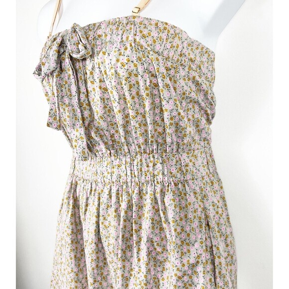 J Crew Summer Dress Size Medium Bubble Sundress Floral Sleeveless Straps Pockets - Picture 4 of 11
